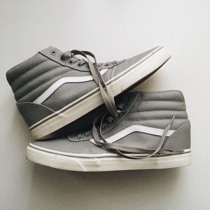 Vans Grey Sk8-Hi Shoes - Worn Once